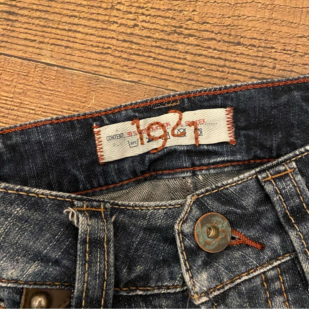 1921 Western Glove Flare JEANS, Cute Western Details - Picture 6 of 14